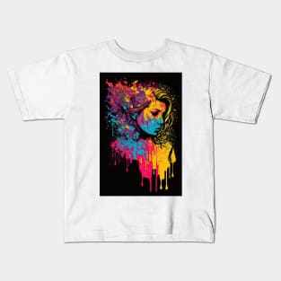 Colorful girl Kids T-Shirt